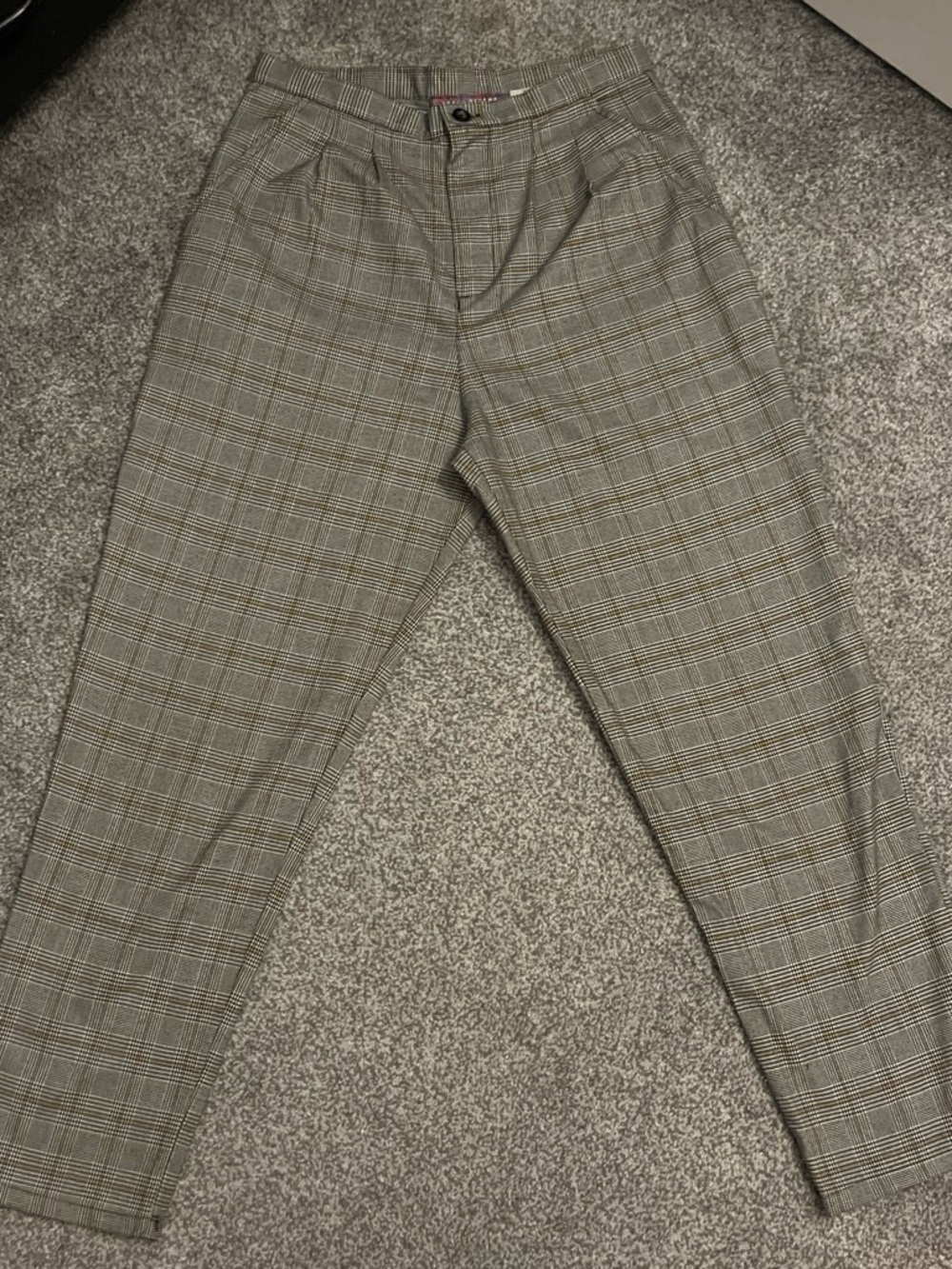Urban Renewal Gray Plaid Dress Pants